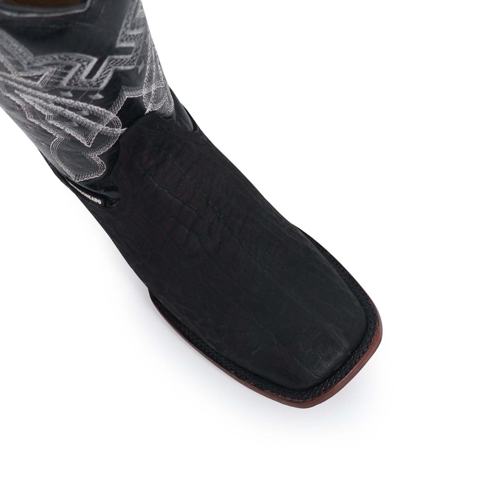 Bovine leather cowboy boot square toe
