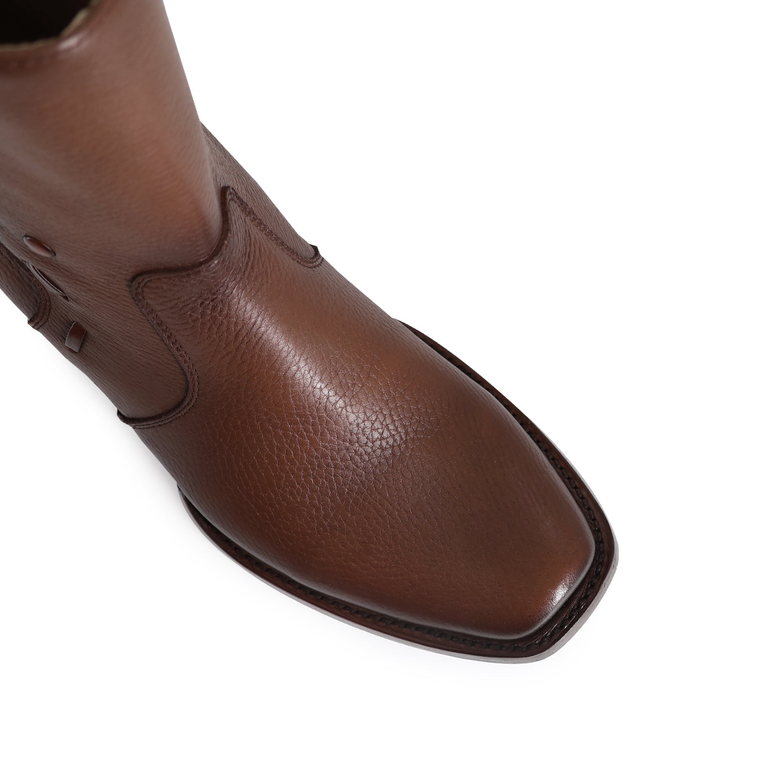 Cowboy Ankle Boot in Cowhide Leather Vegas Model