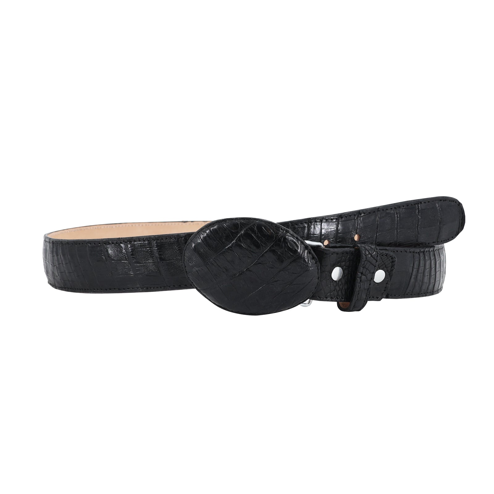 Exotic belt leather Caiman