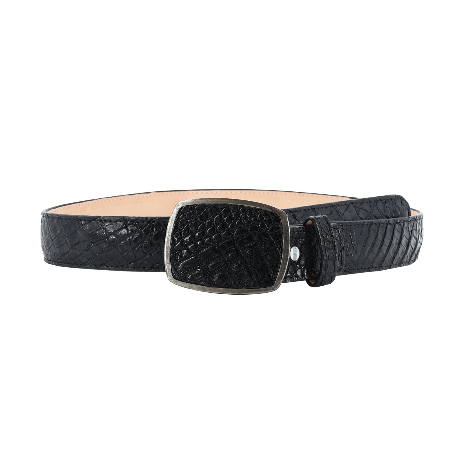 Exotic belt leather Caiman