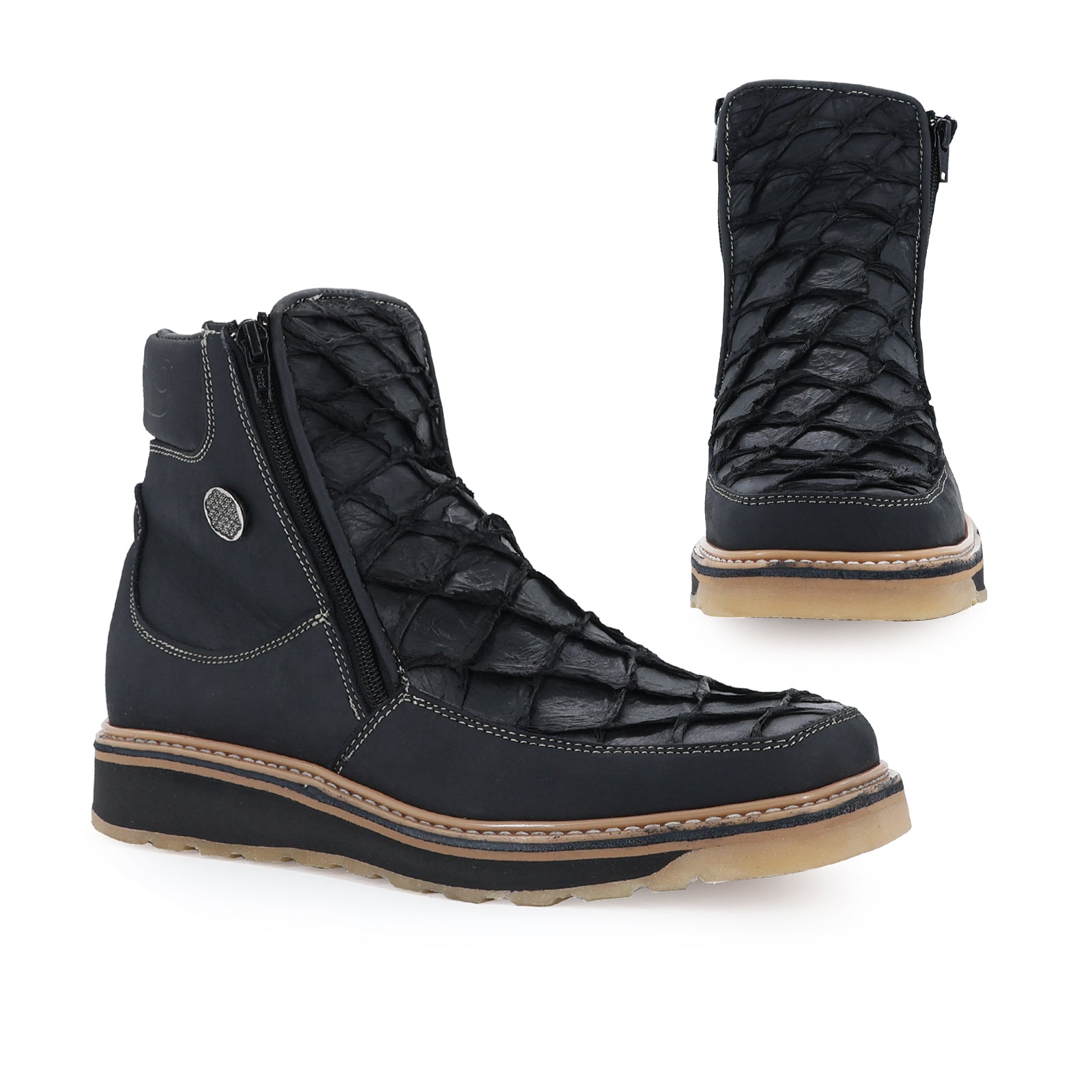 Men’s Fish Leather Work Boot