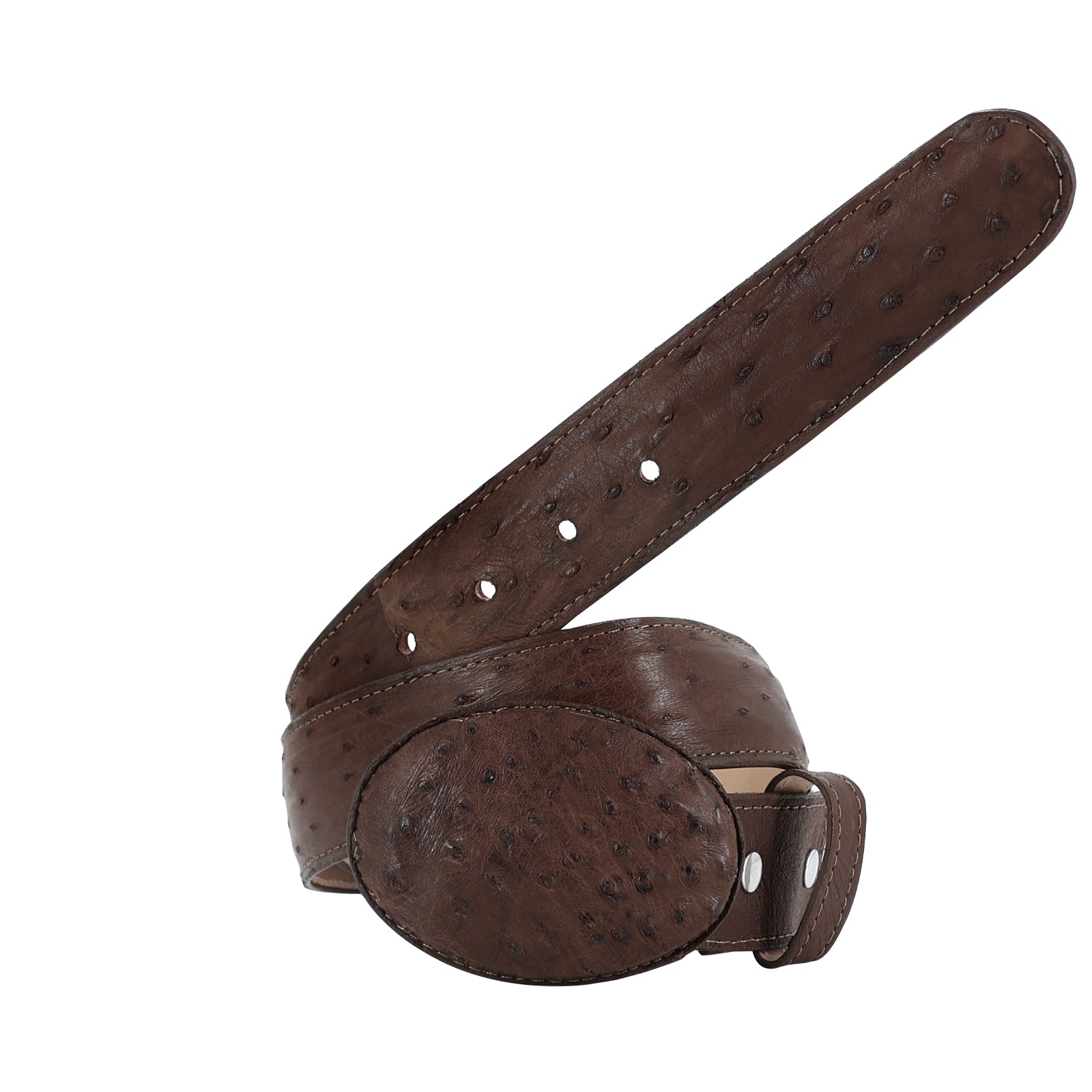Exotic belt leather ostrich