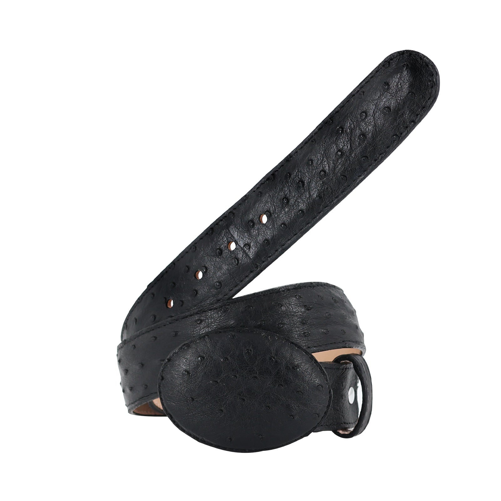 Exotic belt leather ostrich