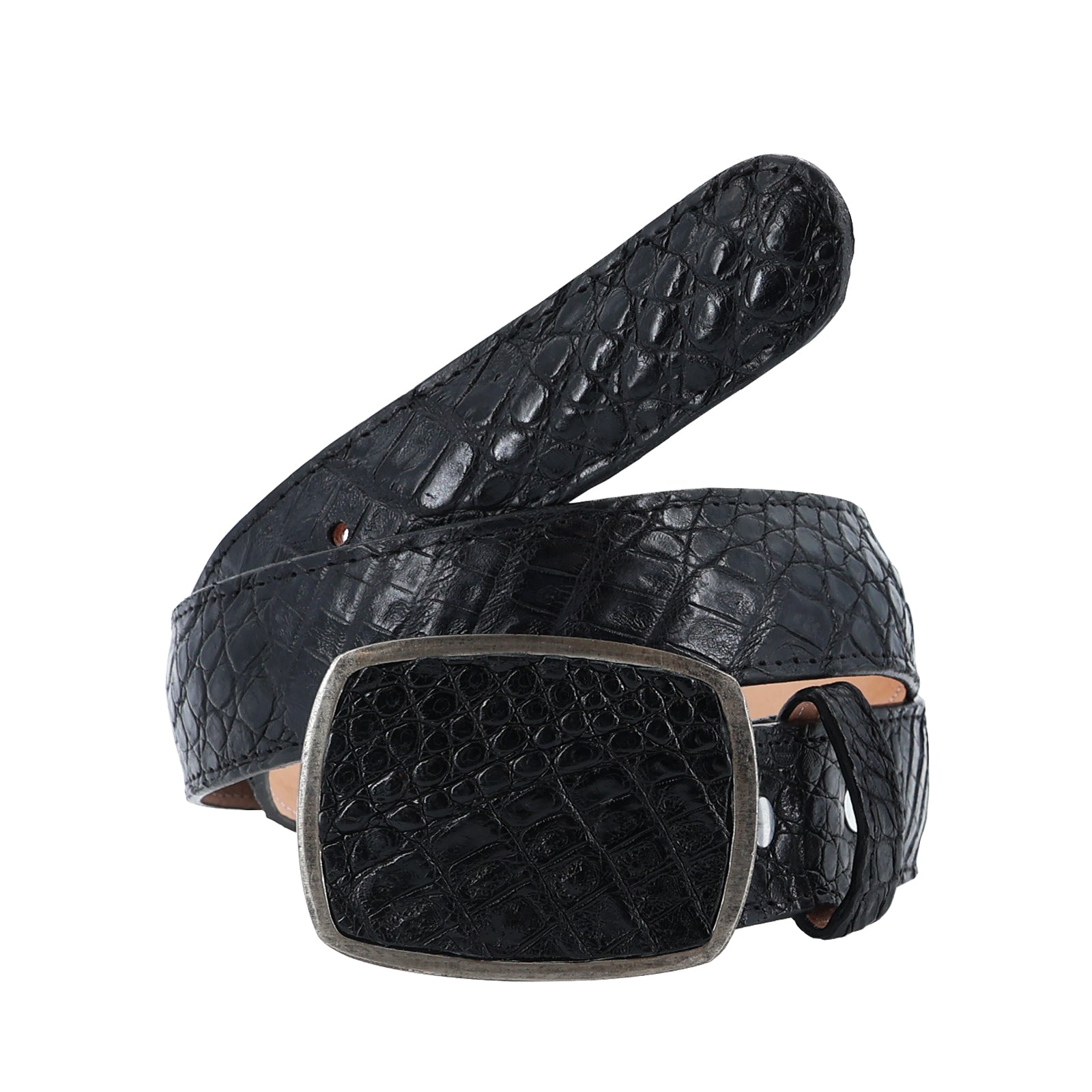 Exotic belt leather Caiman
