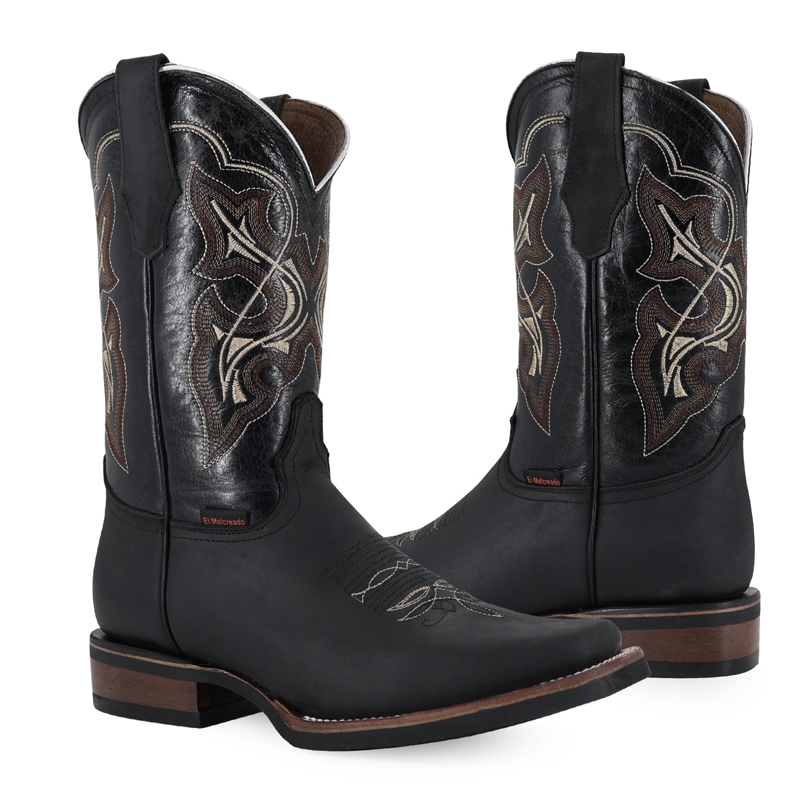 Bovine leather work boot rodeo toe