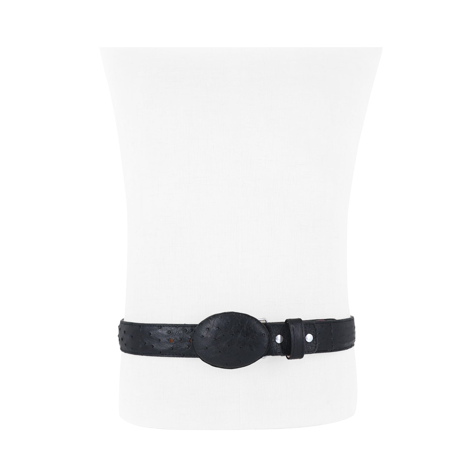 Exotic belt leather ostrich