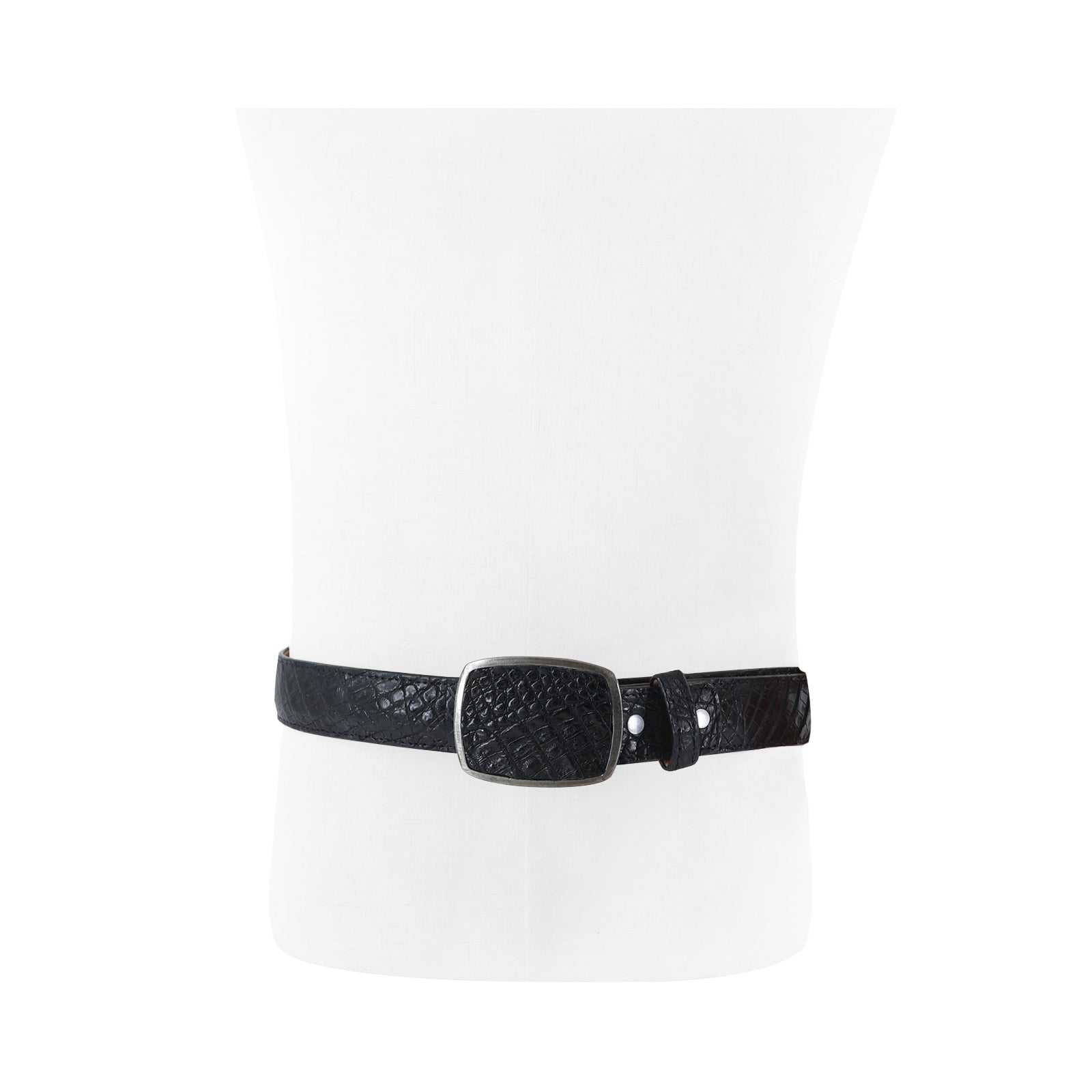 Exotic belt leather Caiman