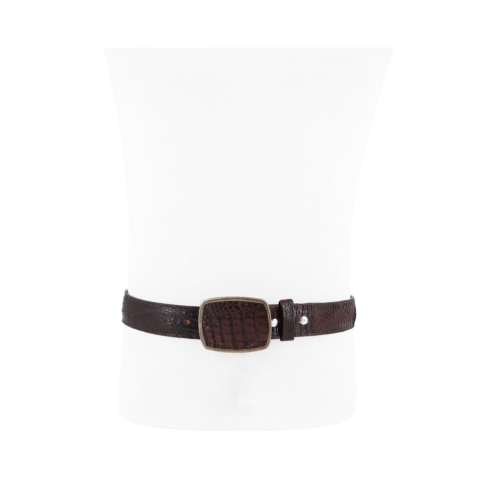 Exotic belt leather Caiman