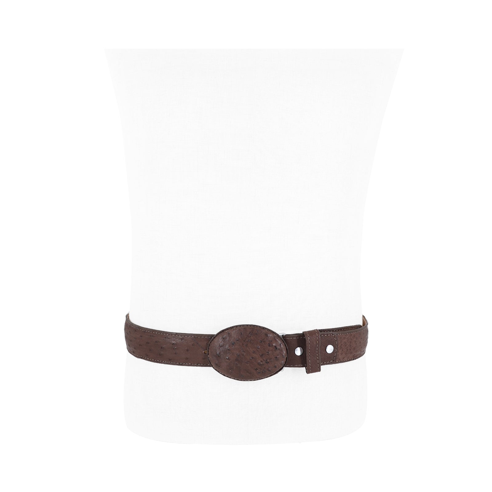 Exotic belt leather ostrich