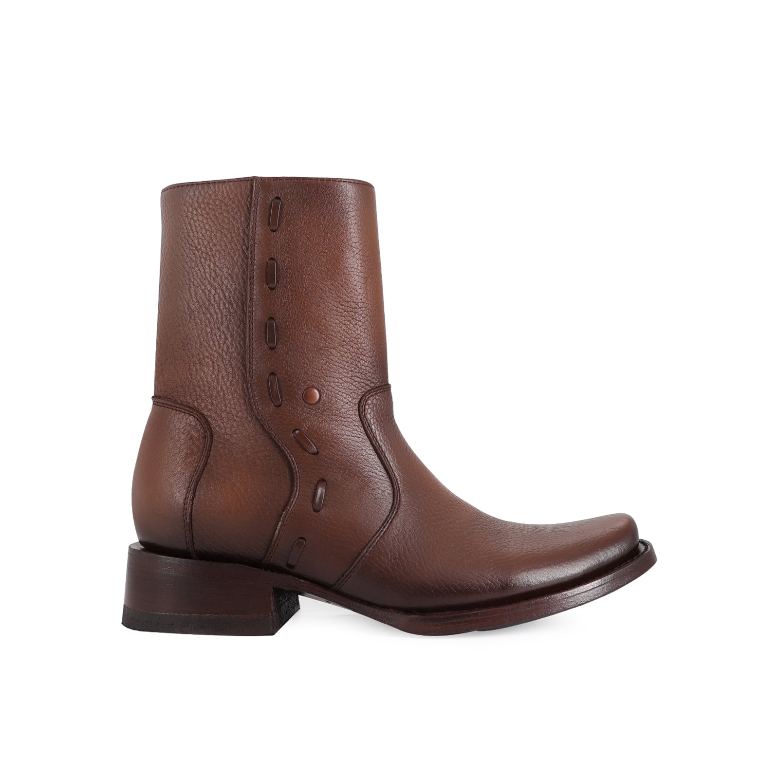 Cowboy Ankle Boot in Cowhide Leather Vegas Model