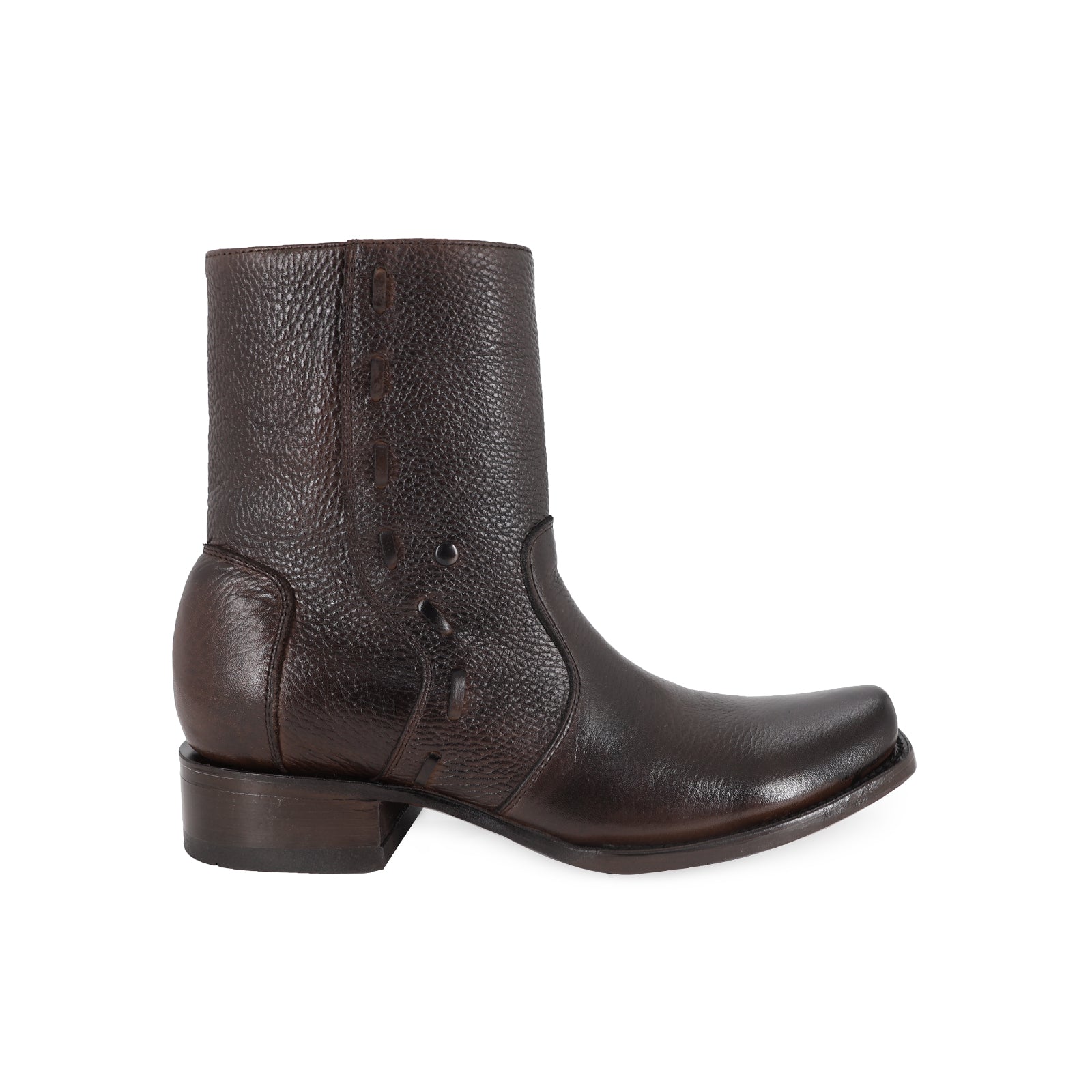 Cowboy Ankle Boot in Cowhide Leather Vegas Model