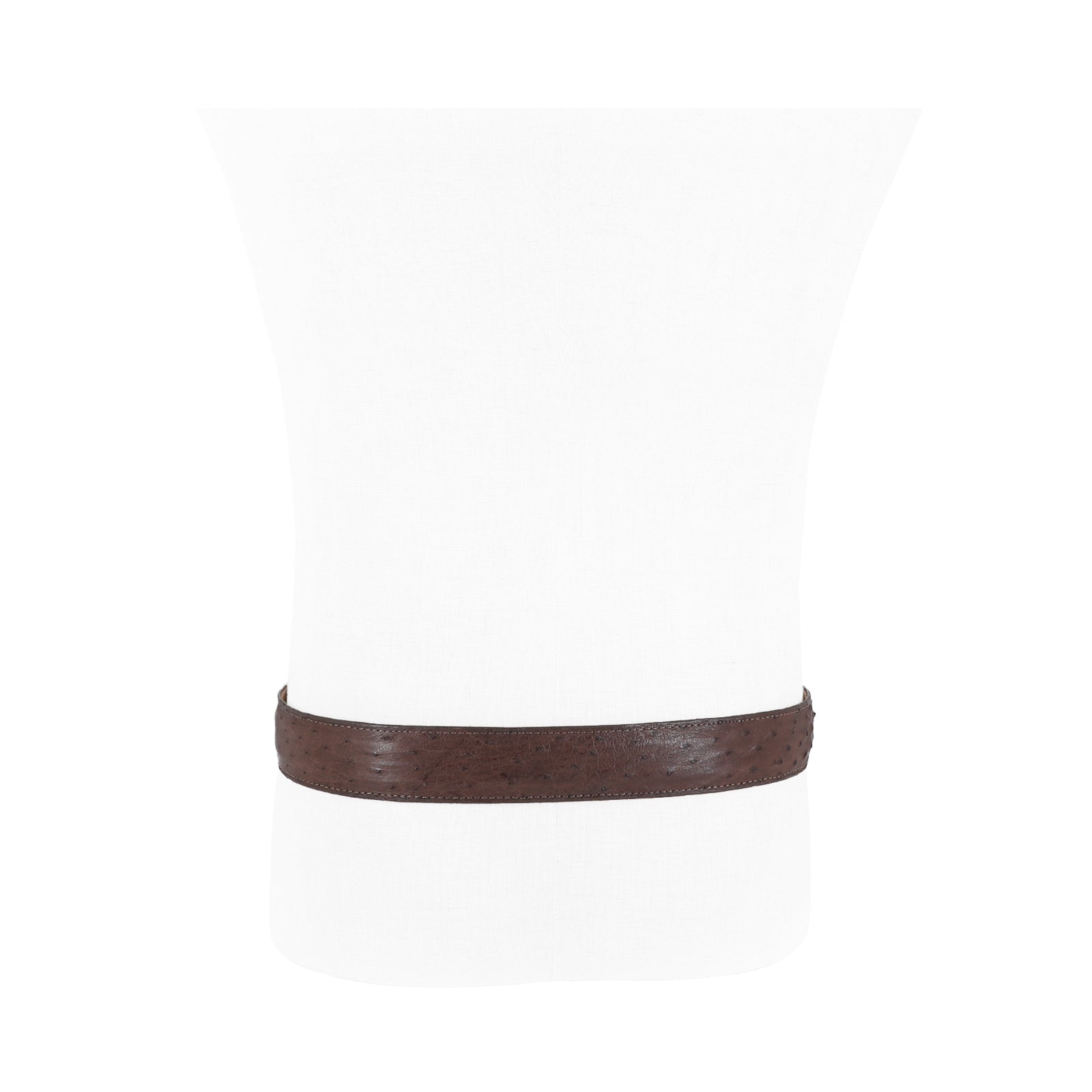 Exotic belt leather ostrich