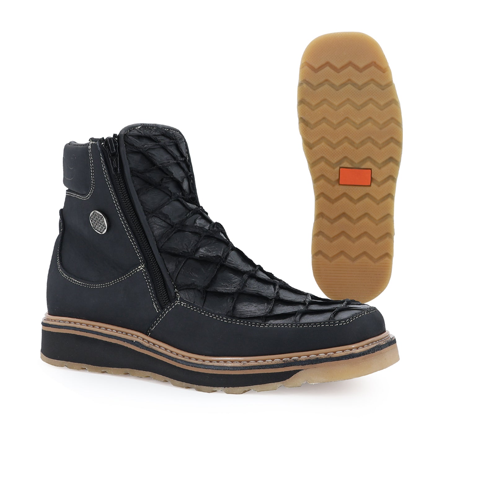 Men’s Fish Leather Work Boot