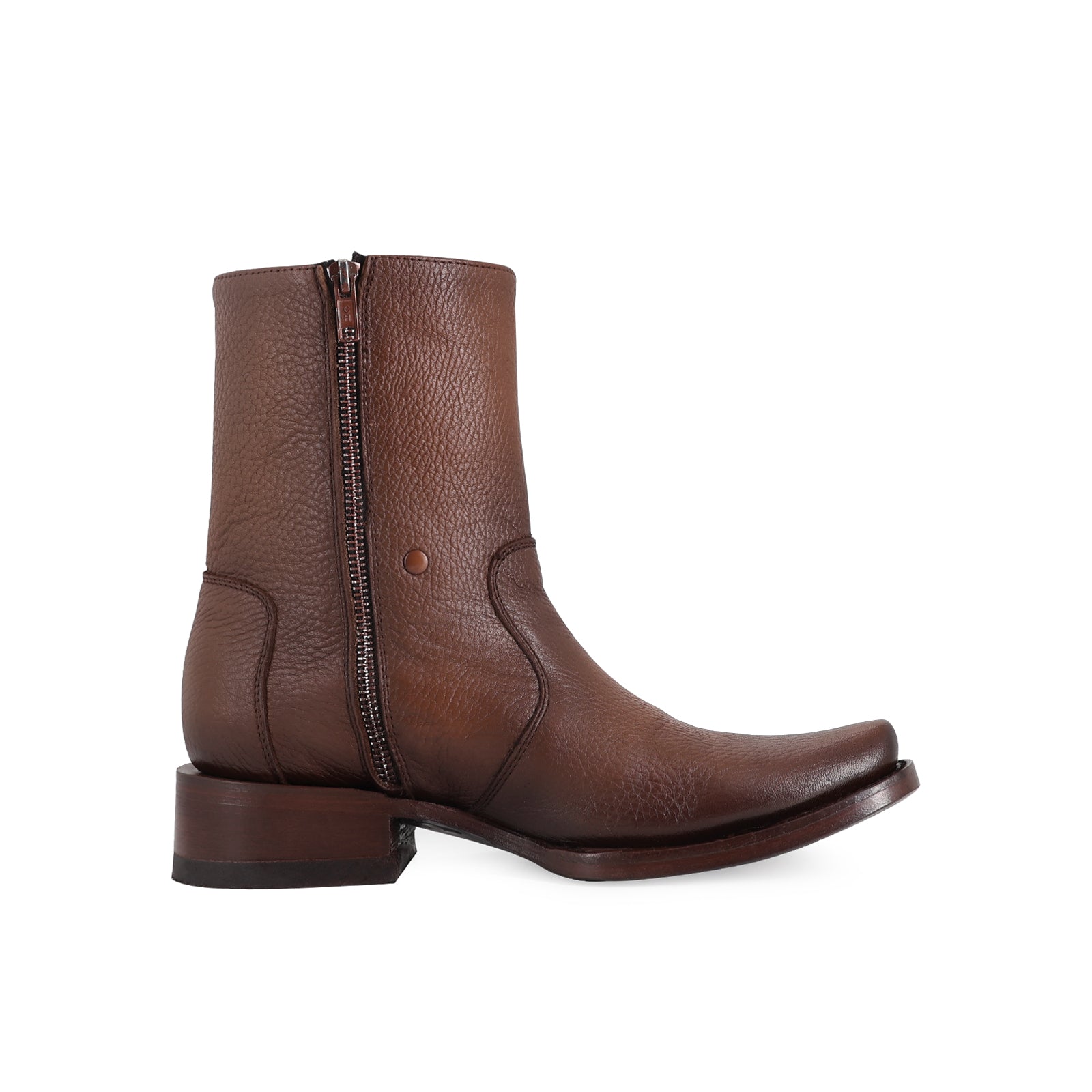 Cowboy Ankle Boot in Cowhide Leather Vegas Model