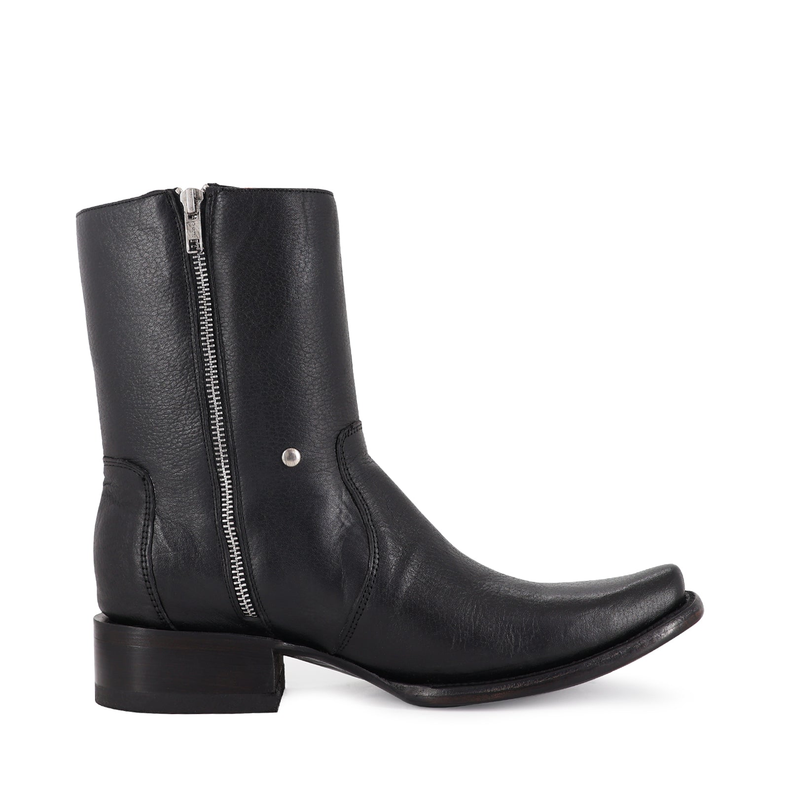 Cowboy Ankle Boot in Cowhide Leather Vegas Model