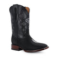 Stingray leather cowboy boot square toe