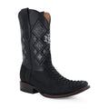 Python leather cowboy boot dubai toe