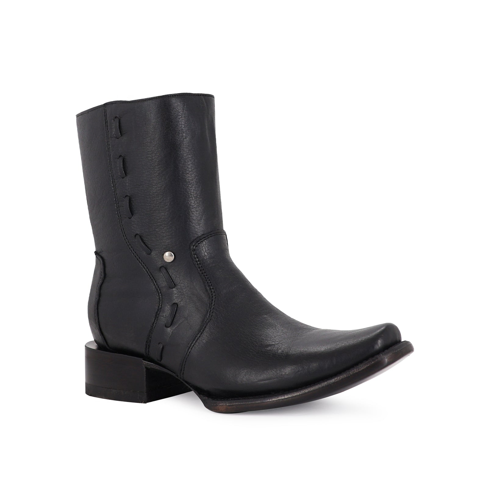 Cowboy Ankle Boot in Cowhide Leather Vegas Model