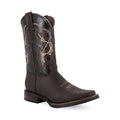 Bovine leather work boot rodeo toe