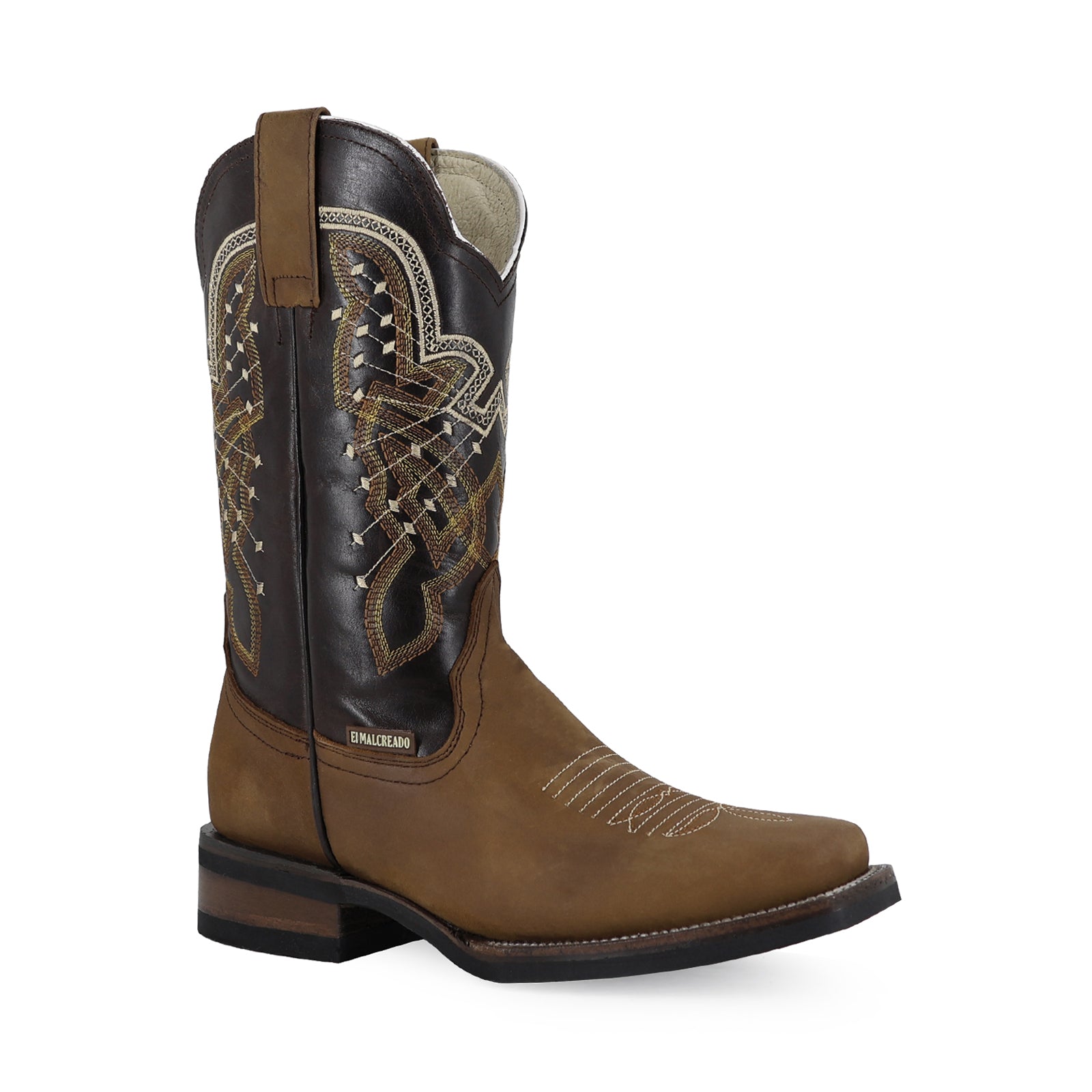 Bovine leather work boot rodeo toe