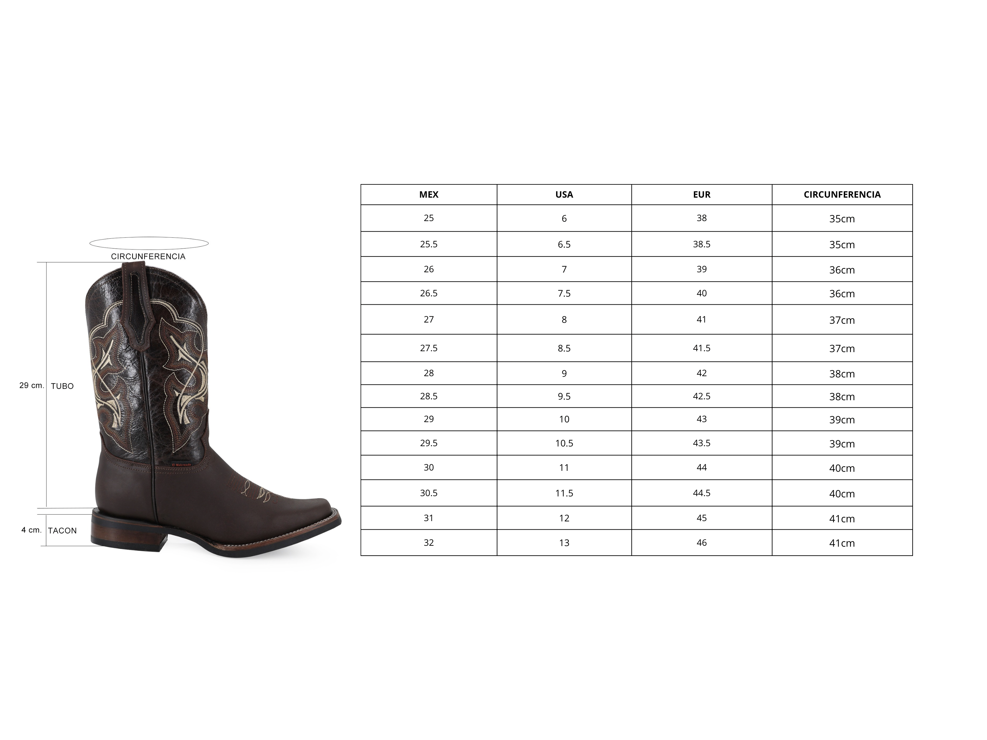 Bovine leather work boot rodeo toe