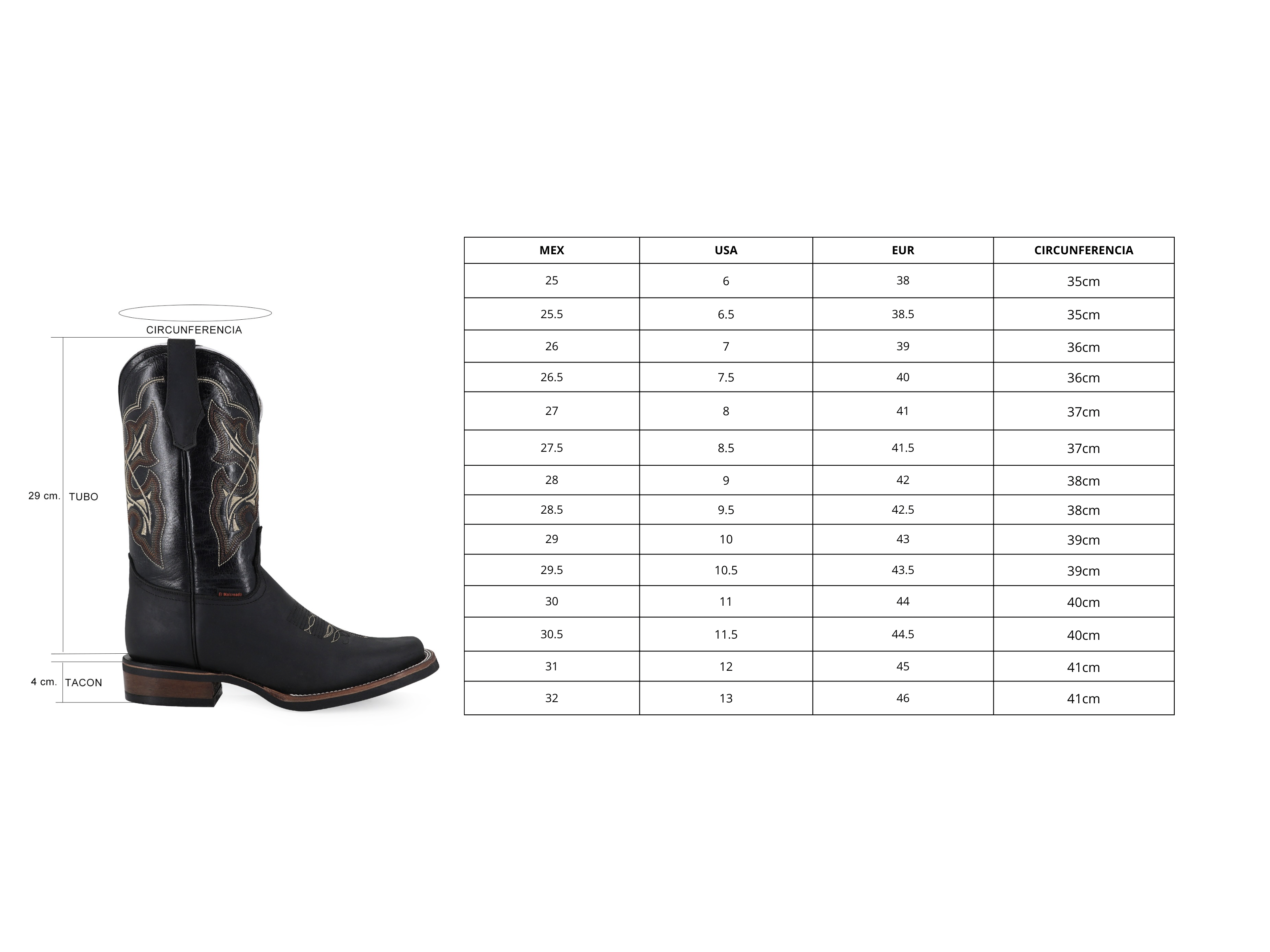 Bovine leather work boot rodeo toe